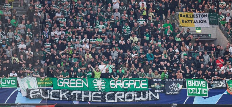 UEFA ukarała Celtic Glasgow za transparent obrażające koronę brytyjską