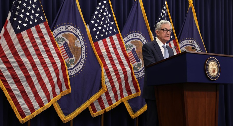 Federal Reserve Board Chairman Jerome Powell speaks during a news conference after a Federal Open Market Committee meeting on December 14, 2022 in Washington, DC.Alex Wong/Getty Images