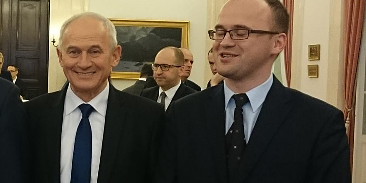 Krzysztof Tchórzewski, minister energetyki i jego syn Mateusz