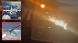 Zamienia miasto w płonące piekło! Nagrali rosyjską rakietę terroru