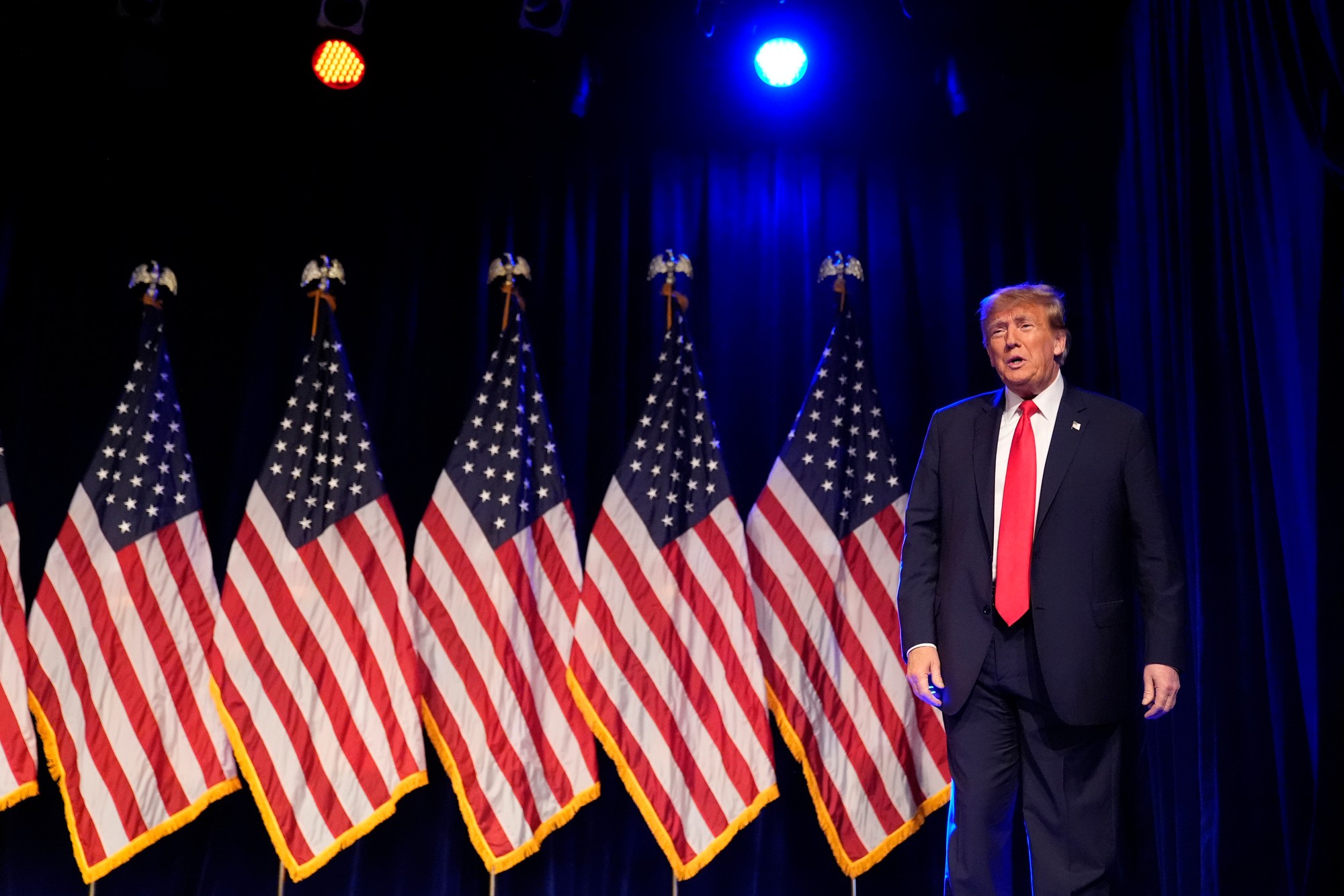 Donald Trump na republikánskom nominačnom zhromaždení v americkom štáte Nevada.