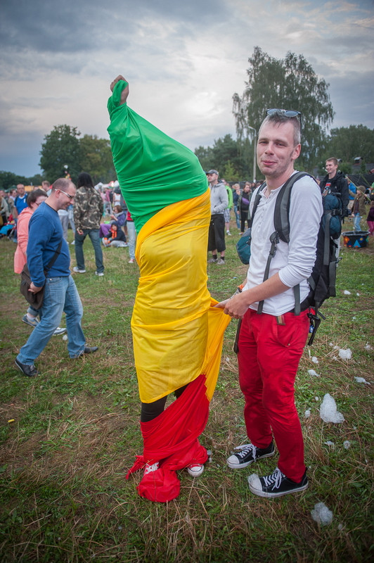 Publiczność ostatniego dnia Ostróda Reggae Festival 2014