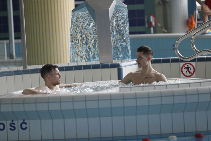 Wojtek i Jacek Jeschke w jacuzzi