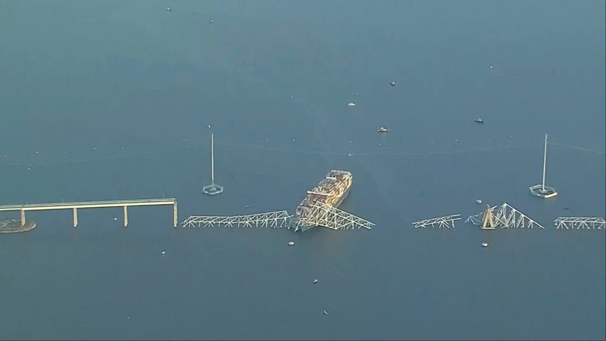 Fotografije iz vazduha srušenog mosta u Baltimoru