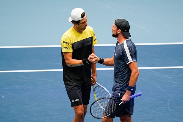 Łukasz Kubot (P) i Marcelo Melo (L)