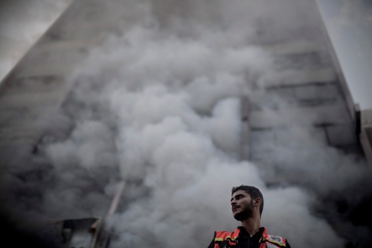 Zniszczenia w Strefie Gazy po izraelskim nalocie