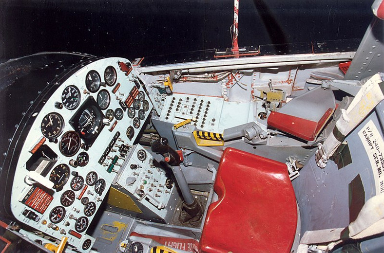 Rakietowy samolot X-15 (na zdj. kokpit pilota)