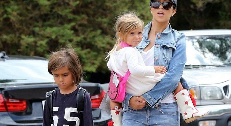 Kourtney Kardashian and kids, Mason and Penelope