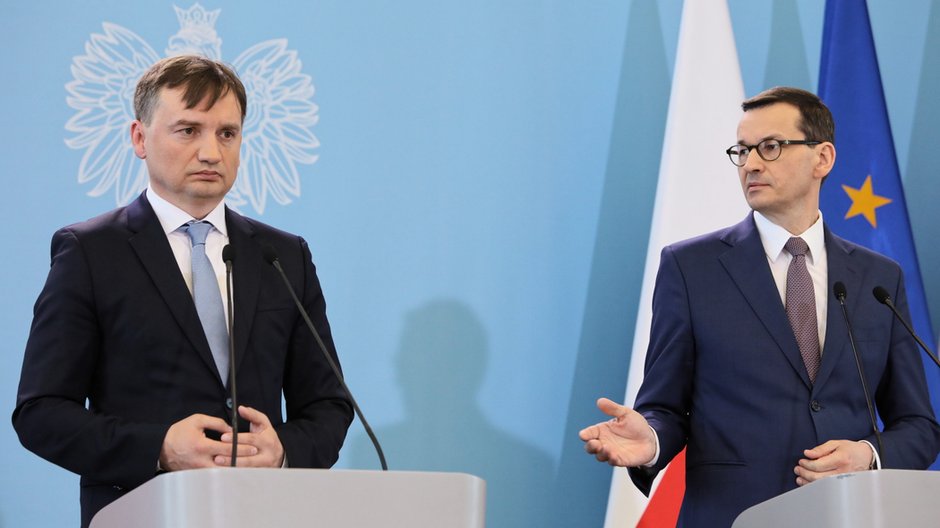 Zbigniew Ziobro i Mateusz Morawiecki (2019 r.)