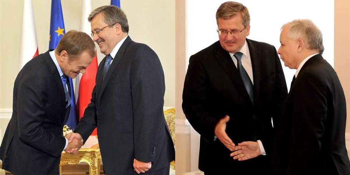 Komorowski osowiał na widok Kaczyńskiego. FOTO