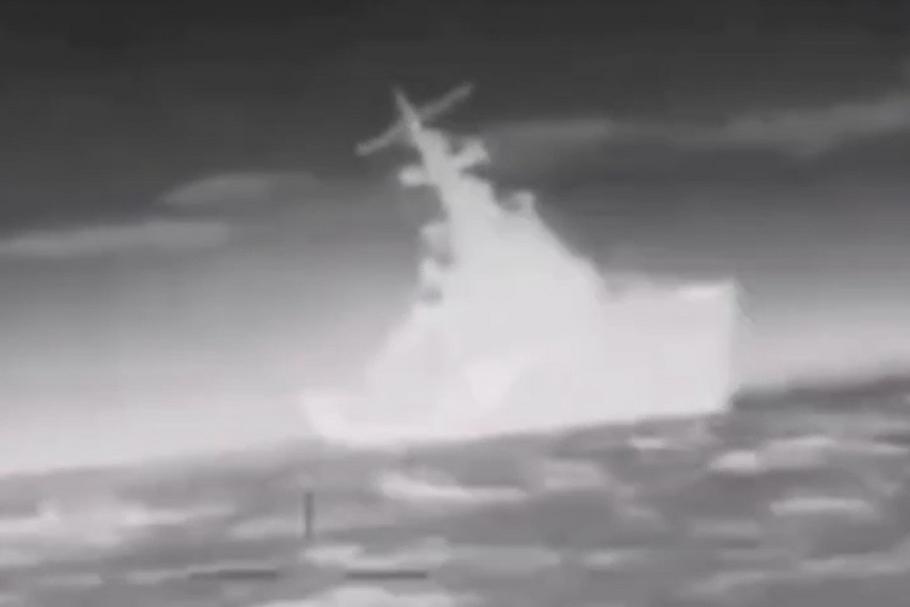 Atak ukraińskiego drona morskiego na rosyjską korwetę „Iwanowiec”