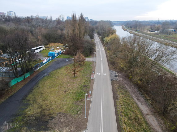 przebudowany odcinek Wartostrady między mostem Królowej Jadwigi i mostem Przemysła I fot. PIM