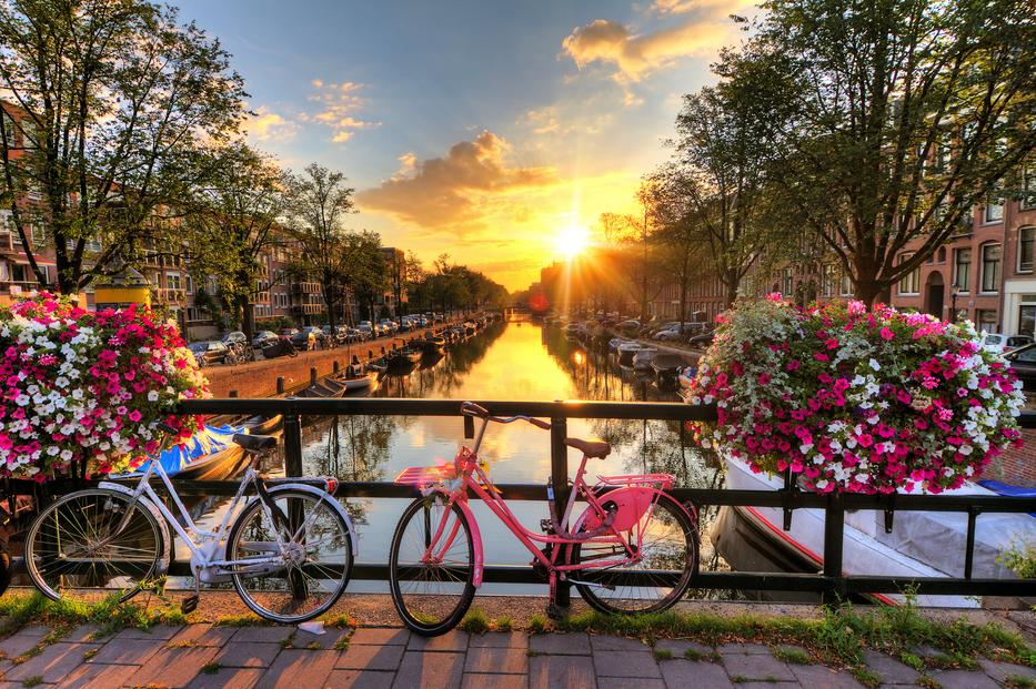 Amszterdam naplementekor is gyönyörű / Fotó: Shutterstock