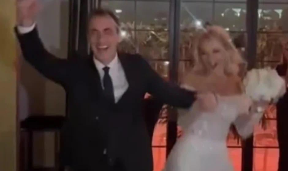 Slavko Beleslin na venčanju