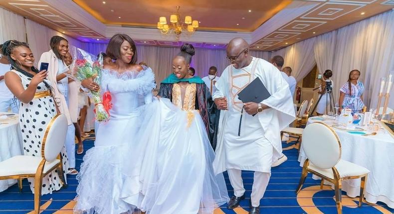 Photos from Vesha Okello's graduation Party/ Akothee and ex-Hubby Jared Okello