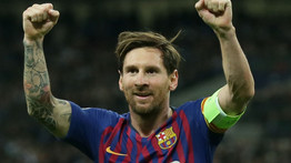 Lionel Messit két héttel a kéztörése után nevezték a BL-rangadóra