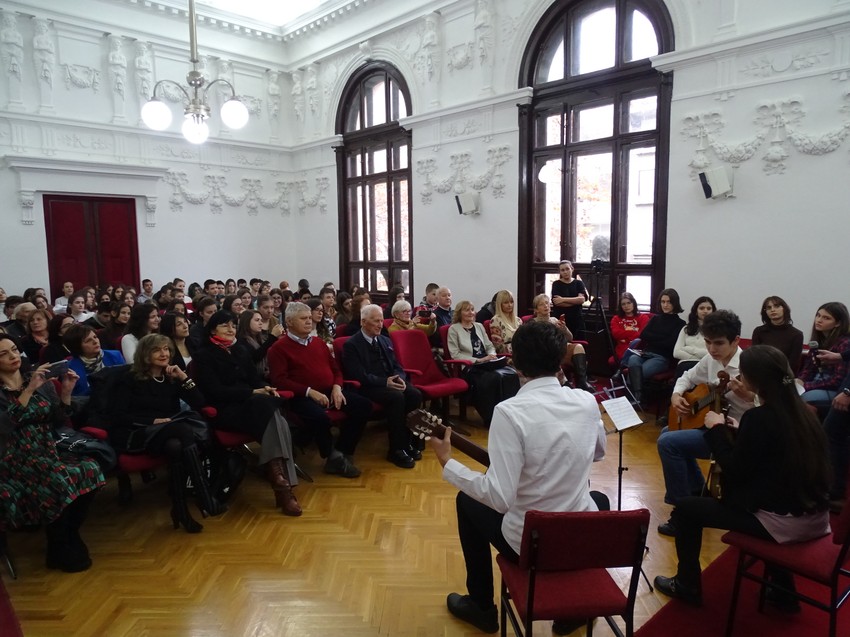 Matija Bećković u Valjevskoj gimnaziji
