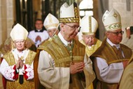 Od lewej: abp Marek Jędraszewski, abp Stanisław Gądecki, abp Stanisław Dziwisz i  bp Artur Miziński