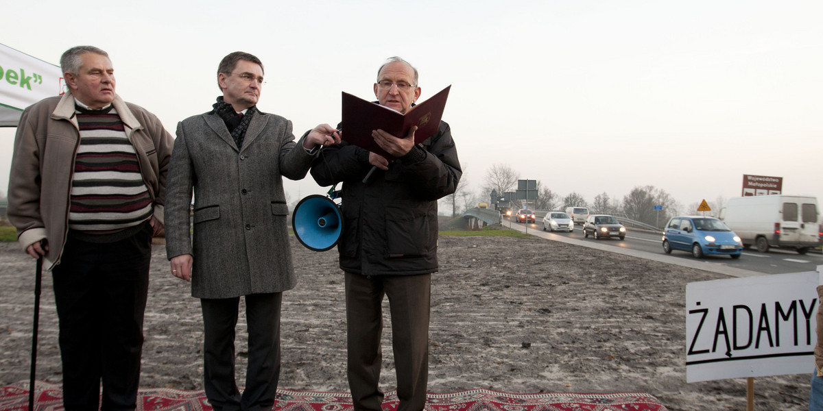 W Bieruniu mieszkańcy blokowali ulicę