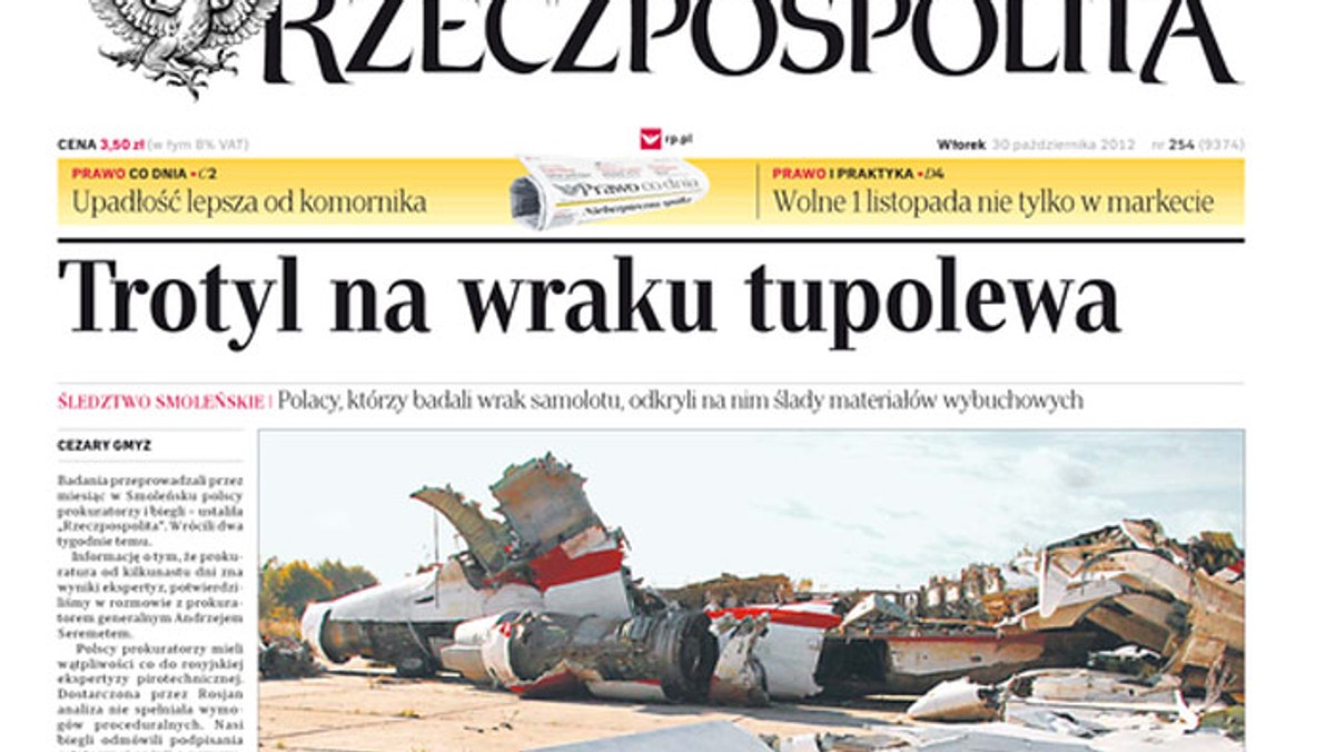 Zwolnienia w "Rzeczpospolitej" po głośnym artykule nt. śladów trotylu na wraku Tu-154 i atmosfera wokół smoleńska zdominowały poniedziałkowy program "Tomasz Lis na żywo". - Nie wiem czy to była głupota, czy robota na zlecenie - zastanawiał się Marek Poznański z Ruchu Palikota.