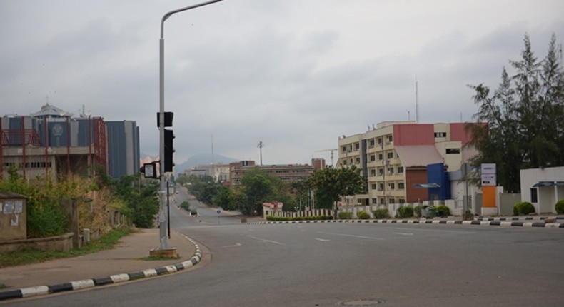 A quiet street in Ghana