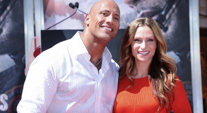 Dwayne Johnson and girlfriend Lauren Hashian