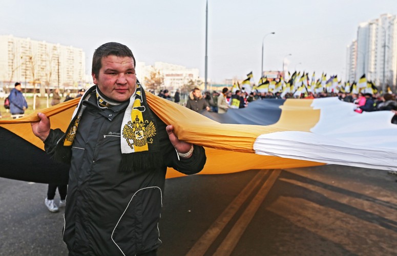 'Ruski marsz' w Moskwie