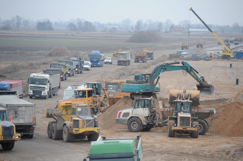 Budowa autostrady A2 na odcinku warszawa-Łódź (zdjęcia sprzed roku)