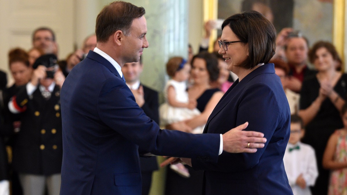 WARSZAWA PREZYDENT DUDA POWOŁANIE MINISTRÓW KPRP (Andrzej Duda, Małgorzata Sadurska)