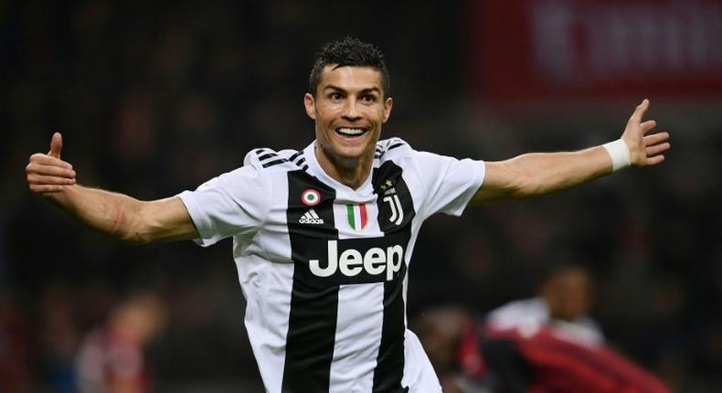 Cristiano Ronaldo scored his eighth league goal for Juventus