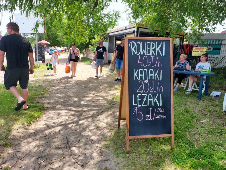 Cennik atrakcji na plaży w Nieporęcie