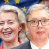 Aleksandar Vučić i Ursula fon der Lajen  