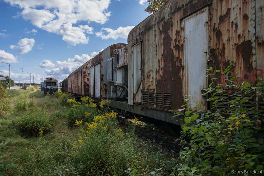 Opuszczone składy kolejowe, październik 2022 r. 
