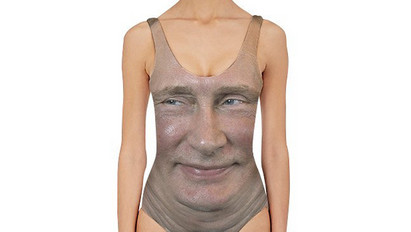Egy mosolygó Putyin, esetleg egy megdöbbent Trump? Olyan fürdőruhákat dob piacra a kaliforniai cég, amiről eddig nem is álmodtunk - Galéria
