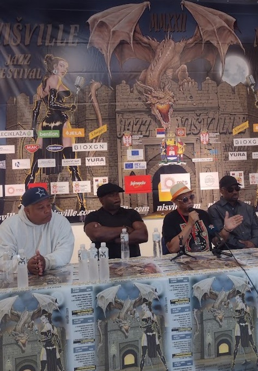 Članovi grupe Al McKays Earth wind and fire expirience na Nišvilu