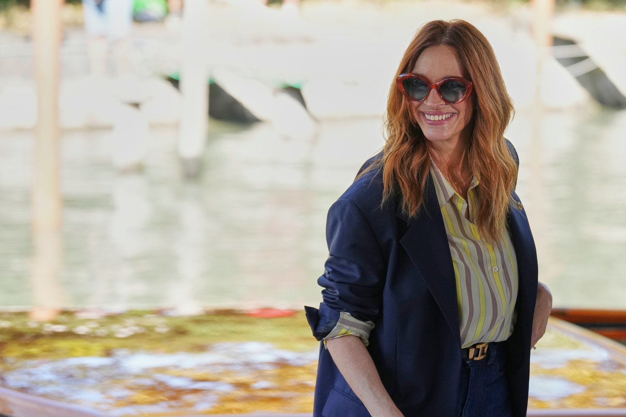 Americká herečka Julia Roberts na 82. ročníku Medzinárodného filmového festivalu (MFF) v Benátkach.