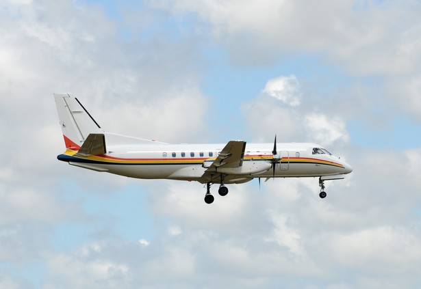 Turbośmigłowy 33-miejscowy samolot Saab 340. Fot. Shutterstock