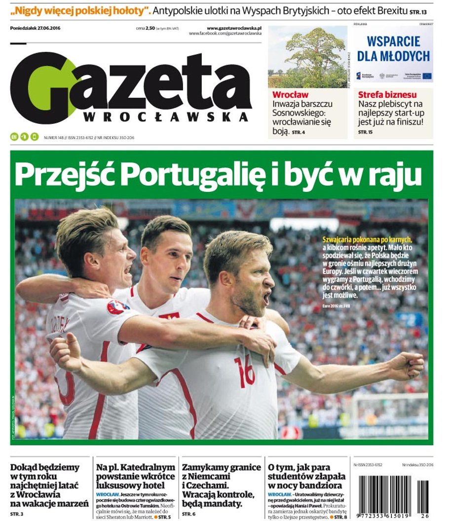 Okładka "Gazety Wrocławskiej"