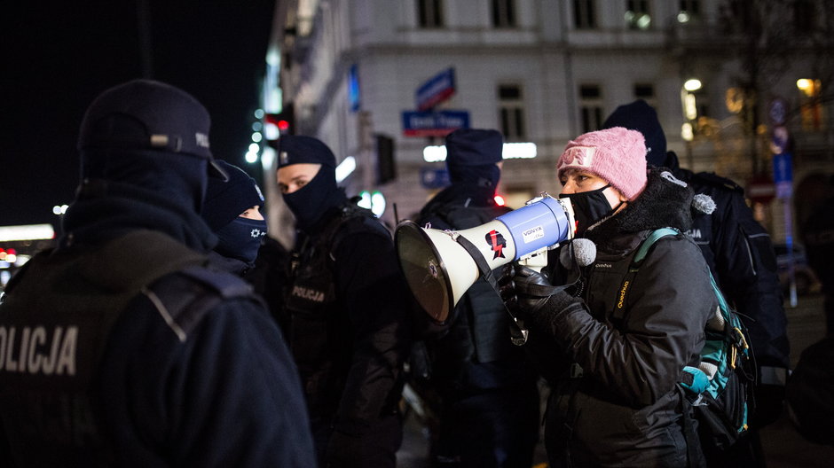 Blokada Strajku Kobiet w Warszawie