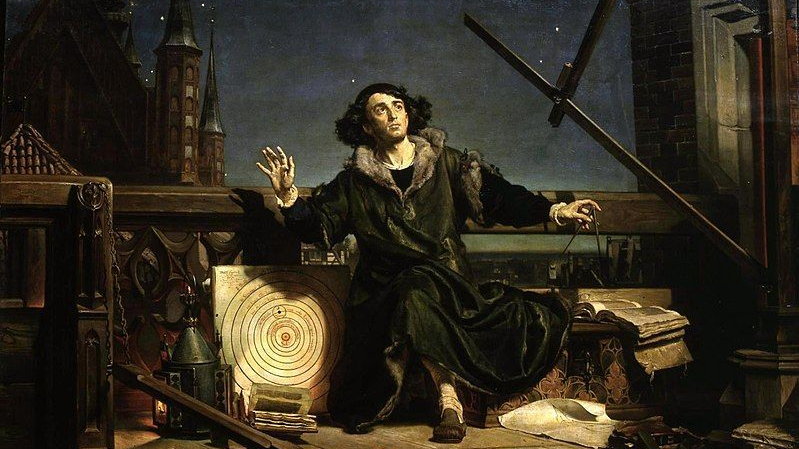 „Astronom Kopernik, czyli rozmowa z Bogiem”, obraz Jana Matejki, 1872 rok, domena publiczna