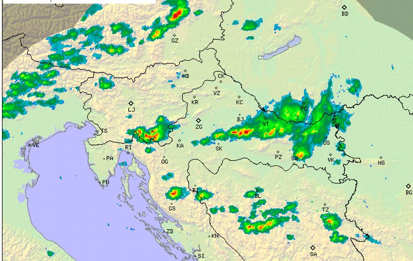 Nevreme iz Hrvatske stiže u Srbiju