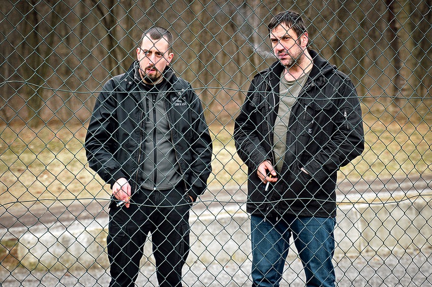 Sa Goranom Bogdanom u sceni "Močvare"