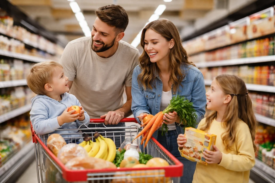 Porodica u kupovini