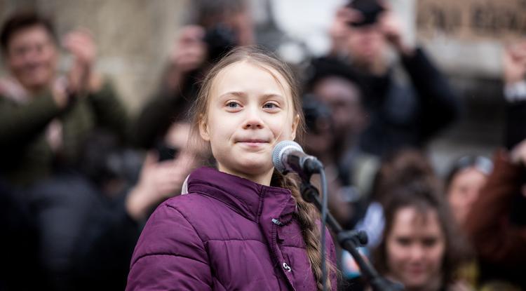 Greta Thunberg január 17-én a svájci Lausanne-ban