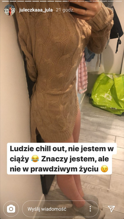 Julia Wróblewska na Instagramie