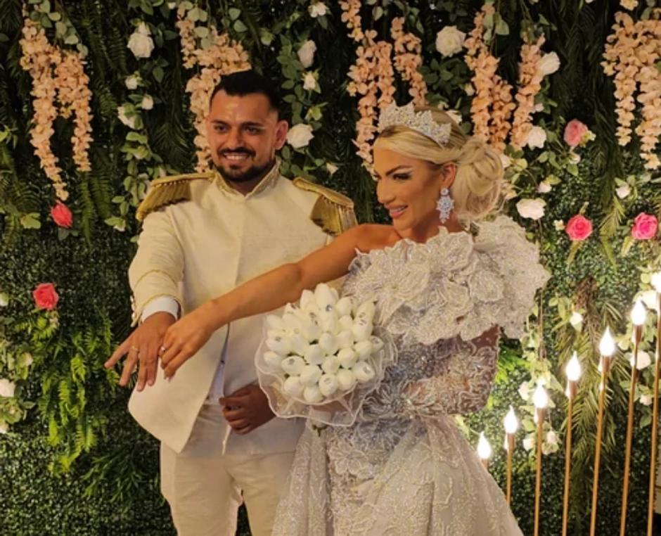 Milica Kemez i Bora Santana na svadbi