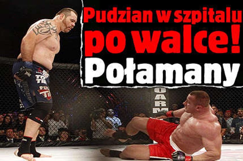 Pudzian w szpitalu! Połamany