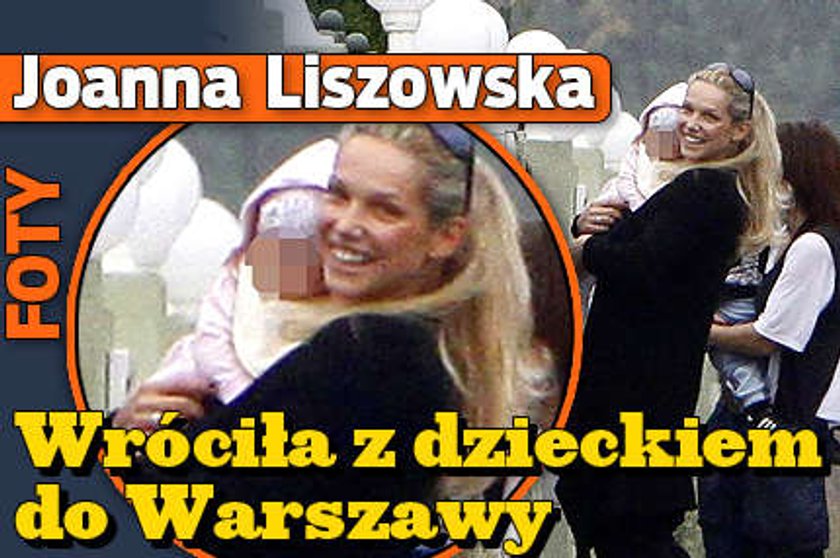 Liszowska wróciła z dzieckiem do Warszawy. FOTY