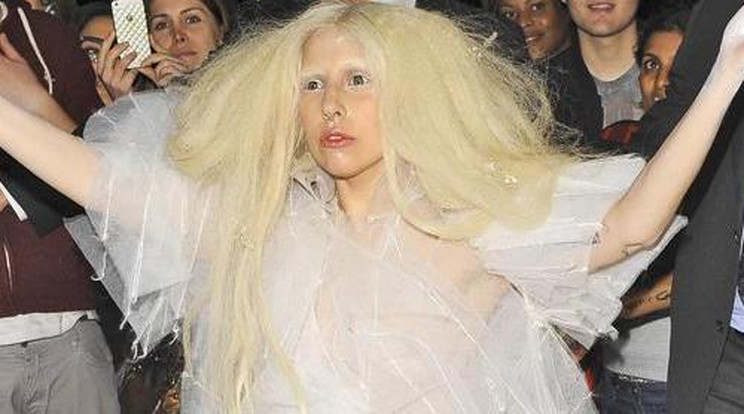 Lady Gaga átlátszó jelmezben parádézott