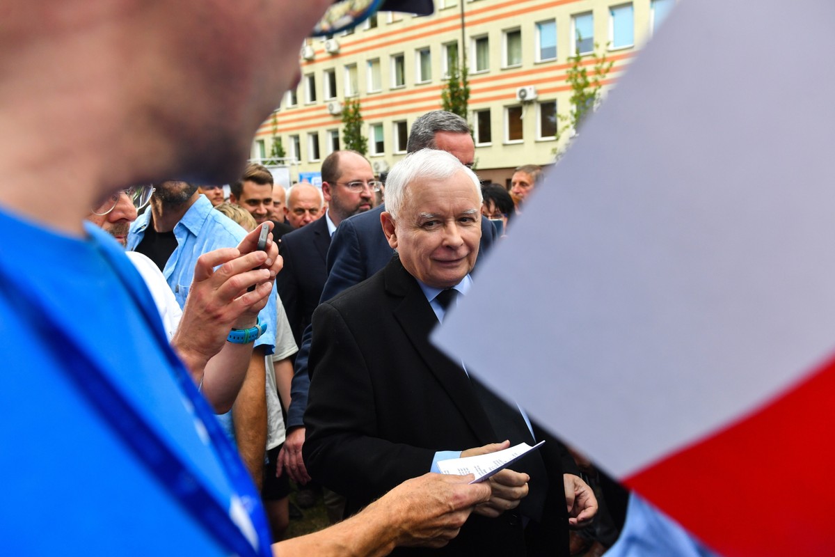 Kampania wyborcza do parlamentu 2023. Wicepremier, prezes PiS Jarosław Kaczyński